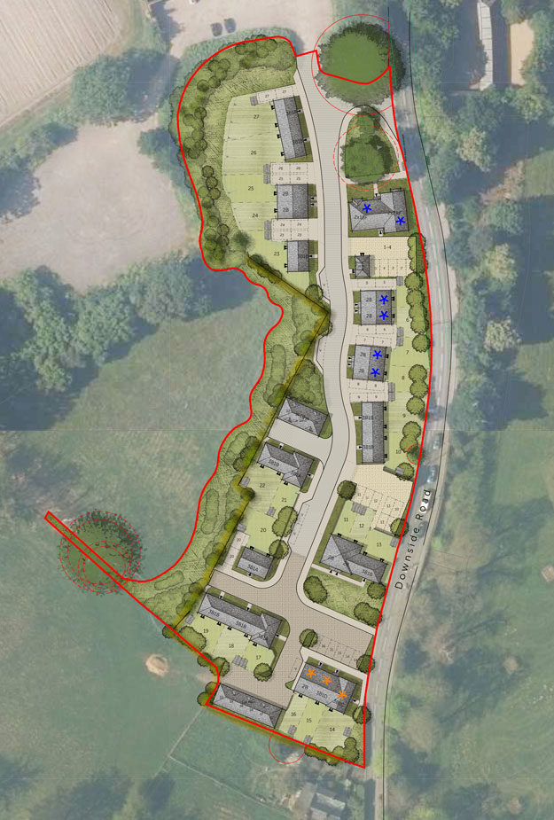 New homes at Downside Road Cobham