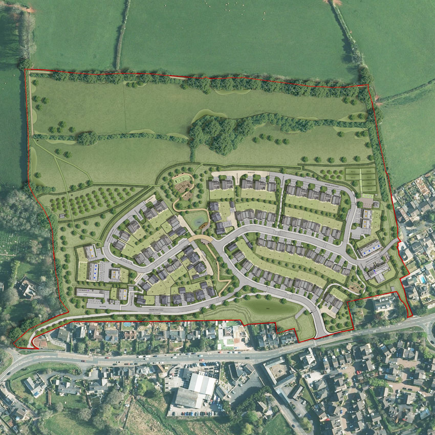 Totnes Road, Collaton St. Mary Coloured layout